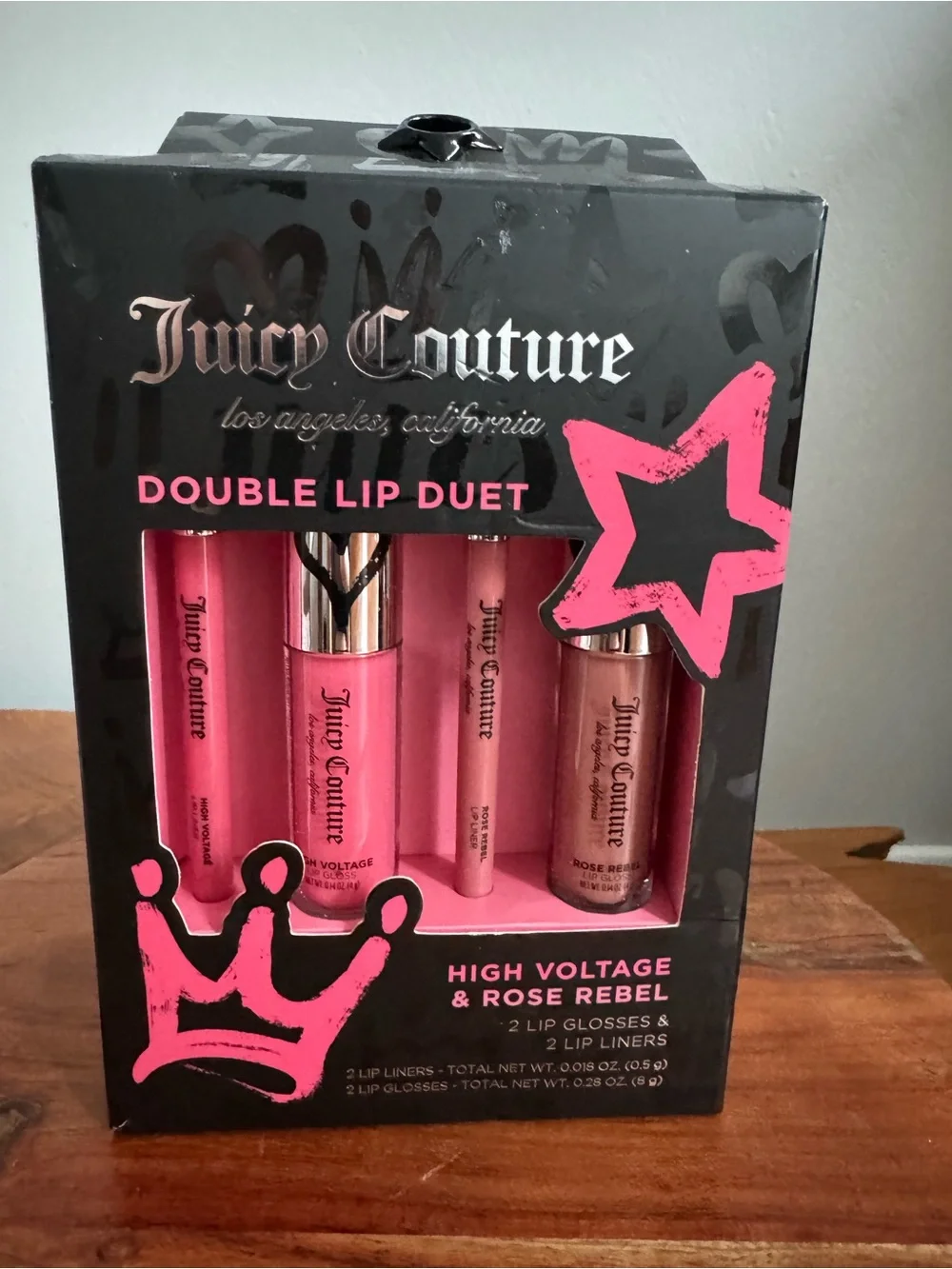 Juicy Couture Double Lip Duet-2 lip glosses and 2 lip liners